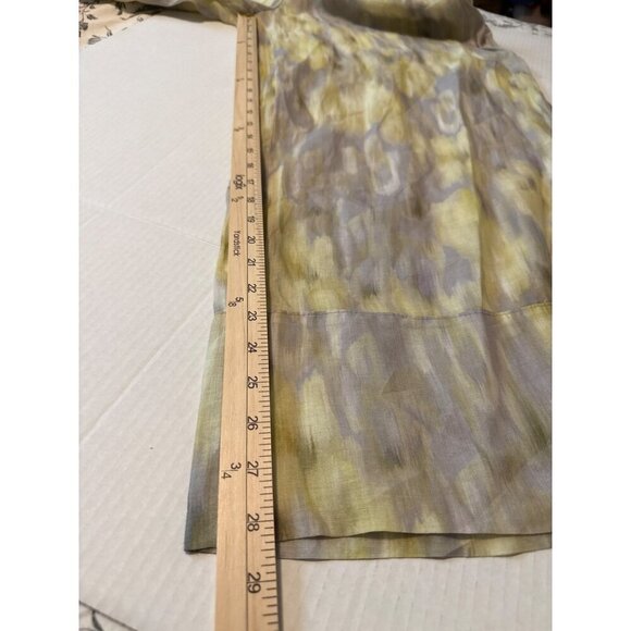 ZARA Printed Rami Palazzo Wide Leg Drawstring Pants Size Large - Picture 14 of 16
